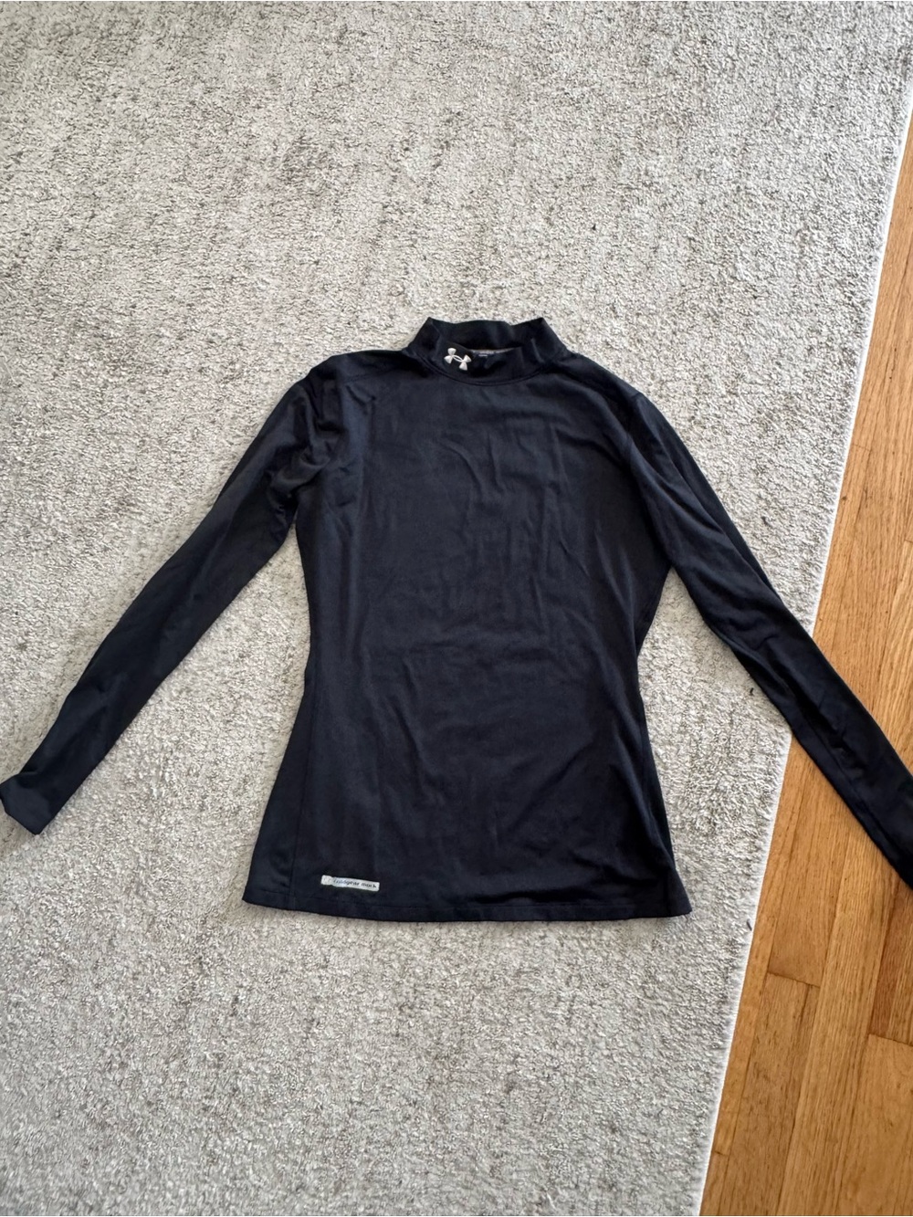Under Armour Black ColdGear Mock Neck Top